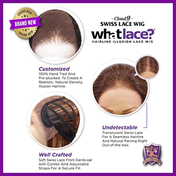Synthetic Lace Front Wig Glueless 13x6 Preplucked Heat Safe Hand Tied main image 4